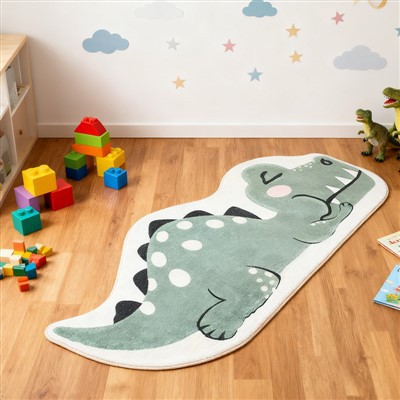 Tapete em formato de dinossauro